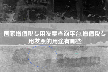 国家增值税专用发票查询平台,增值税专用发票的用途有哪些