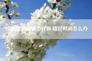 中国注册管理会计师,错过时间怎么办