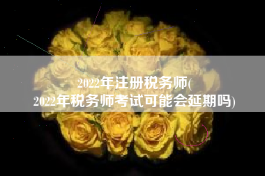 2022年注册税务师(
2022年税务师考试可能会延期吗)