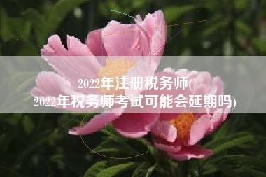 2022年注册税务师(
2022年税务师考试可能会延期吗)
