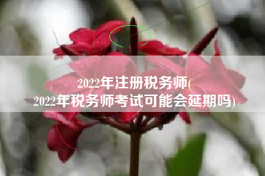 2022年注册税务师(
2022年税务师考试可能会延期吗)