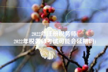 2022年注册税务师(
2022年税务师考试可能会延期吗)