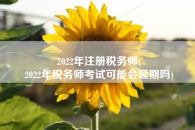 2022年注册税务师(
2022年税务师考试可能会延期吗)