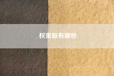 详细阅读:权重股有哪些 权重股有哪些