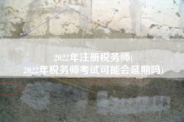 2022年注册税务师(
2022年税务师考试可能会延期吗)