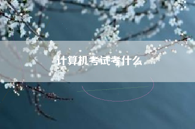 详细阅读:计算机考试考什么 计算机考试考什么