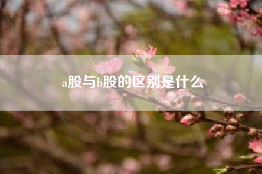 详细阅读:a股与b股的区别是什么 a股与b股的区别是什么