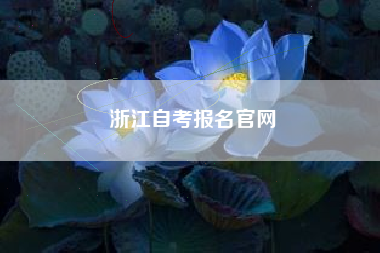 浙江自考报名官网
