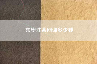 东奥注会网课多少钱