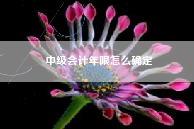 中级会计年限怎么确定