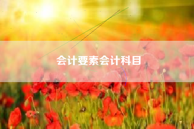 详细阅读:会计要素会计科目 会计要素会计科目