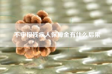 详细阅读:不申报残疾人保障金有什么后果 不申报残疾人保障金有什么后果