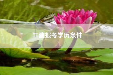 详细阅读:二建报考学历条件 二建报考学历条件