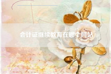 详细阅读:会计证继续教育在哪个网站 会计证继续教育在哪个网站